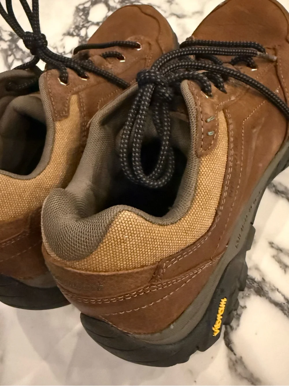 Merrell Moab Adventure Lace Waterproof Hiking Shoes Brown Men's Size 8.5
